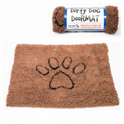 tapis pour chien dog gone smart microfibres marron 89 x 66 cm