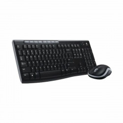 Keyboard and Optical Mouse Logitech 920-004513 2,4 GHz Black Wireless