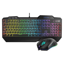Keyboard with Gaming Mouse Krom NXKROMKRSHRSP RGB