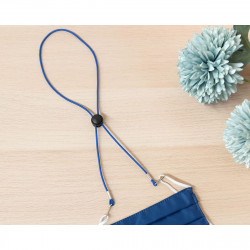 shoelace cord 65 cm navy blue adjustable
