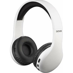 headphones with headband denver electronics bth-240 white
