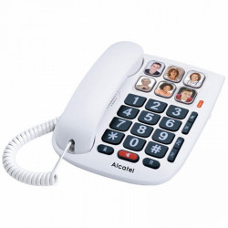 téléphone fixe pour personnes Âgées alcatel atl1416459 led blanc