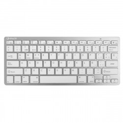 clavier silver ht teclado inalámbrico colors edition - blanco espagnol qwerty argenté