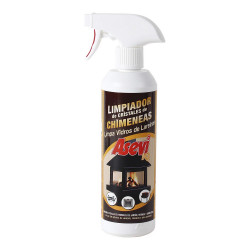 window cleaner with integrated vaporiser asevi fireplace 500 ml