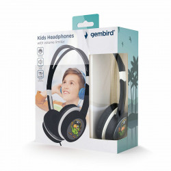 headphones with headband gembird mhp-jr-bk children s