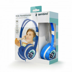 headphones with headband gembird mhp-jr-b children s