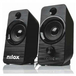 haut-parleurs de pc nilox nxapc02 6w noir