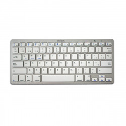 wireless keyboard nilox nxkb01s spanish qwerty white