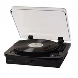 record player denver electronics vpl-230b black