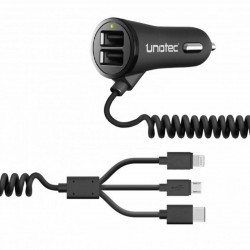 universal usb car charger usb c cable unotec