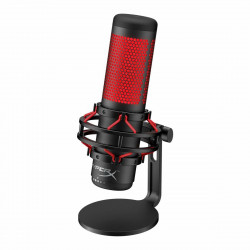 microphone hyperx hyperx quadcast noir rouge rouge noir
