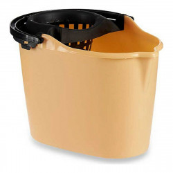 cleaning bucket black beige polypropylene 15 l