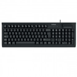 keyboard nilox nxkire0001 black multicolour spanish qwerty