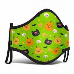 reusable fabric mask my other me 3-5 years pumpkin