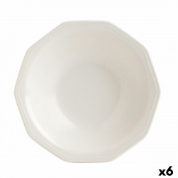 assiette creuse churchill artic céramique blanc vaisselle 6 unités ø 21 5 cm
