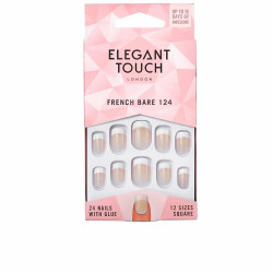 false nails elegant touch french s 24 pieces 24 uds