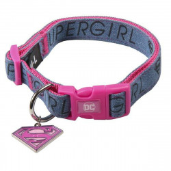 Dog collar Superman Pink M/L