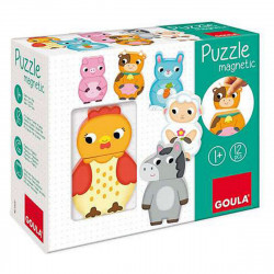 personalisable wooden puzzle goula goula 455245 12 pcs