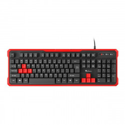 keyboard natec rhod 110 black red black red