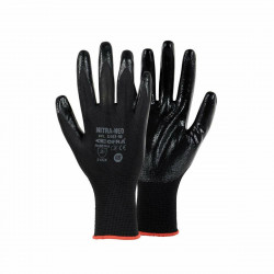 gants de travail cofra skinproof noir nylon Élasthanne nitrile