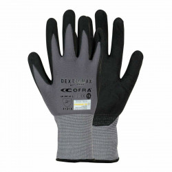 gants de travail cofra dextermax gris nylon nitrile