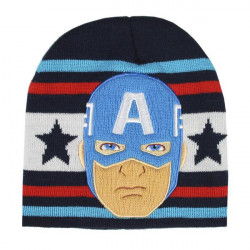 child hat captain america the avengers navy blue one size