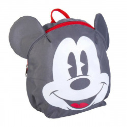 Child bag Mickey Mouse Grey (9 x 20 x 25 cm)