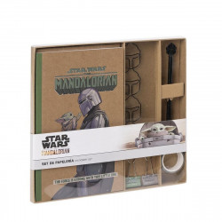 stationery set the mandalorian 10 pieces green