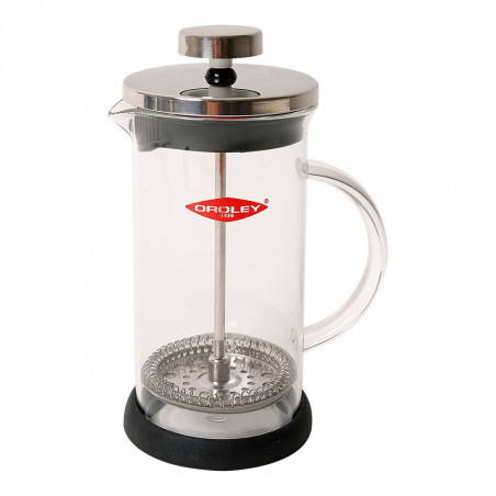cafetière with plunger oroley spezia 6 cups borosilicate glass stainless steel 18 10 600 ml