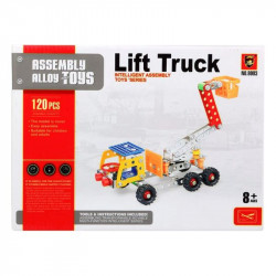 jogo de construção camião com grua 117622 120 pcs