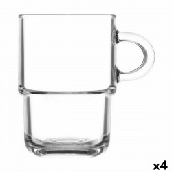 set of mugs lav stackable 360 ml 6 pieces 4 units