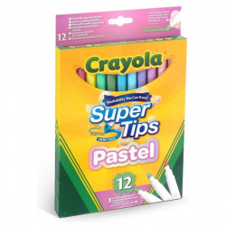 Set of Felt Tip Pens Pastel Crayola Washable (12 uds)