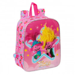 child bag trolls pink 22 x 27 x 10 cm