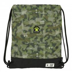 backpack with strings kelme travel black green 35 x 40 x 1 cm
