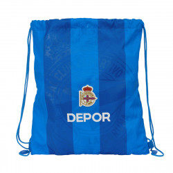 backpack with strings r. c. deportivo de la coruña blue 35 x 40 x 1 cm