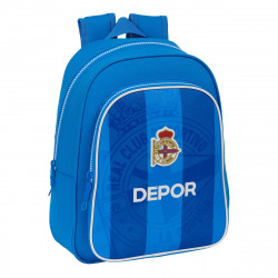school bag r. c. deportivo de la coruña blue 27 x 33 x 10 cm