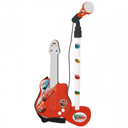 music set cars microphone baby guitar red