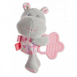 teether for babies hippo pink 20 cm 20cm