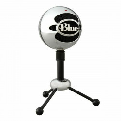 microphone blue snowball usb argenté