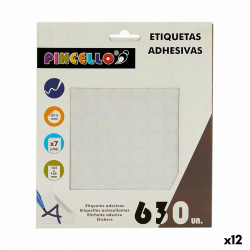 adhesive labels white 13 mm 12 units