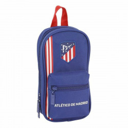 backpack pencil case atlético madrid in blue navy blue 12 x 23 x 5 cm