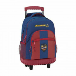 school rucksack with wheels compact levante u.d. 611820818 blue deep red 32 x 45 x 21 cm