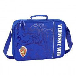 school satchel real zaragoza blue 38 x 28 x 6 cm