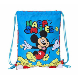 sac à dos serré par des ficelles mickey mouse happy smiles 26 x 34 x 1 cm