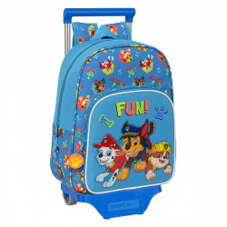 school rucksack with wheels the paw patrol friendship blue 26 x 34 x 11 cm