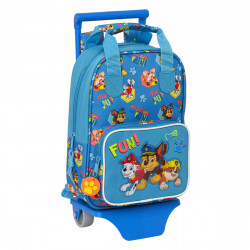 school rucksack with wheels the paw patrol friendship blue 20 x 28 x 8 cm
