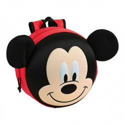 sac à dos enfant 3d mickey mouse clubhouse rouge noir 31 x 31 x 10 cm