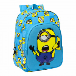 school bag minions minionstatic blue 26 x 34 x 11 cm