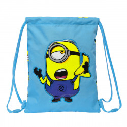 backpack with strings minions blue 35 x 1 x 40 cm