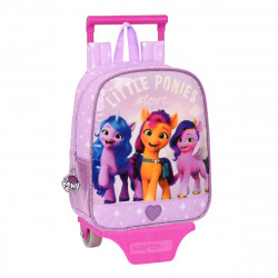 school rucksack with wheels my little pony lilac 22 x 28 x 10 cm